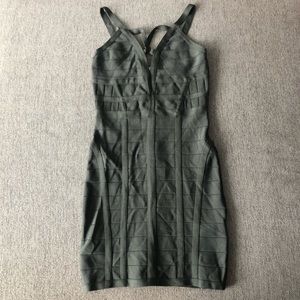 Bebe Moss Green Bodycon Dress